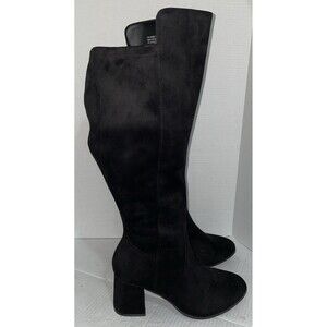 Torrid Boots Womens 11.5 WW Black Over The Knee Zip Up Witchy Goth Whimsigoth